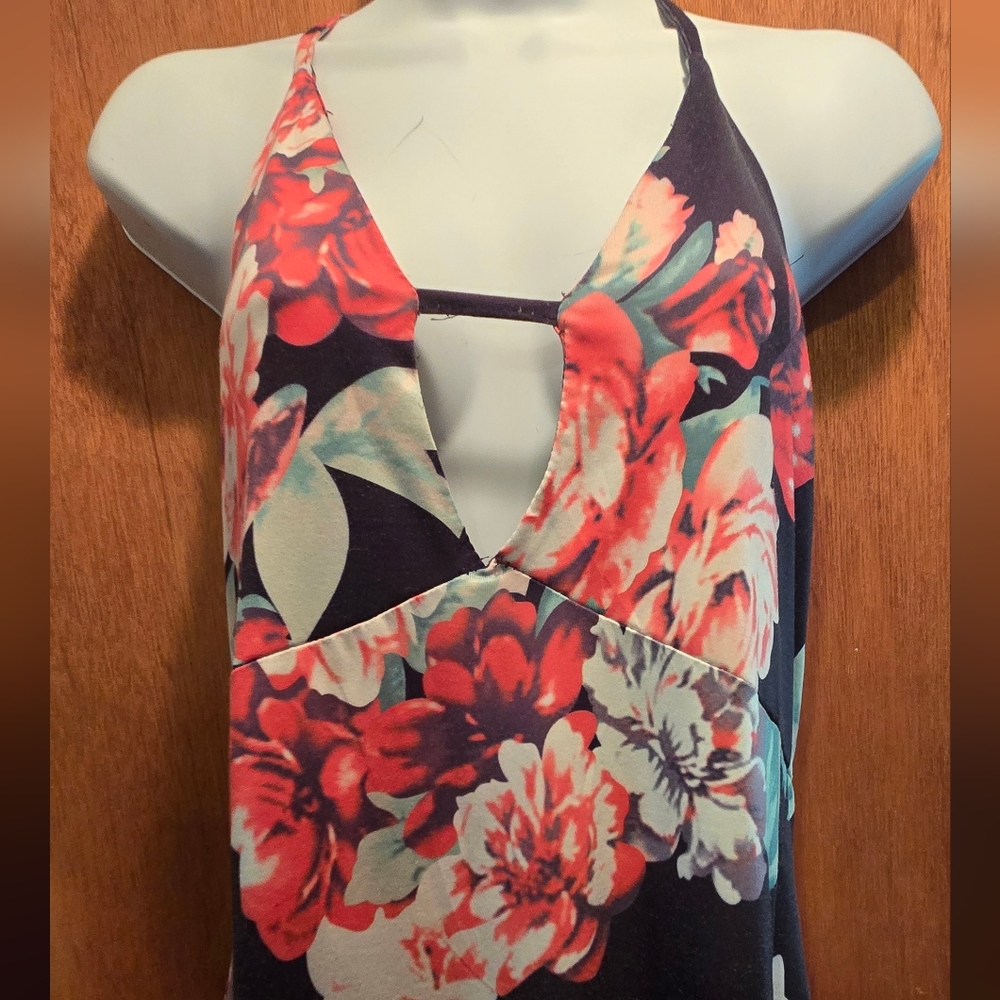 HOST PICK! 🎉🎊 Victoria's Secret Floral Black Dress SzM - Picture 4 of 6
